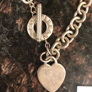 Tiffany & co heart toggle necklace